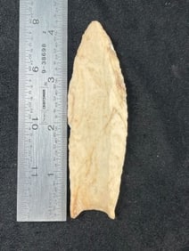 4 & 1/8" Clovis Indian Artifact Arrowhead