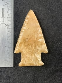 2 & 5/8" Knobbed Hardin Indian Artifact Arrowhead