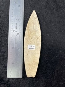 4 & 9/16" Agate Basin Indian Artifact Arrowhead