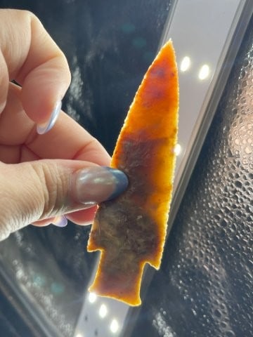 3 & 15/16" Hardin Indian Artifact Arrowhead (1 of 4)