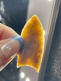 1 & 13/16" Folsom Indian Artifact Arrowhead
