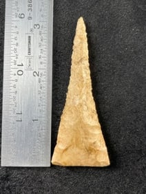 3 & 1/16" Drill Indian Artifact Arrowhead