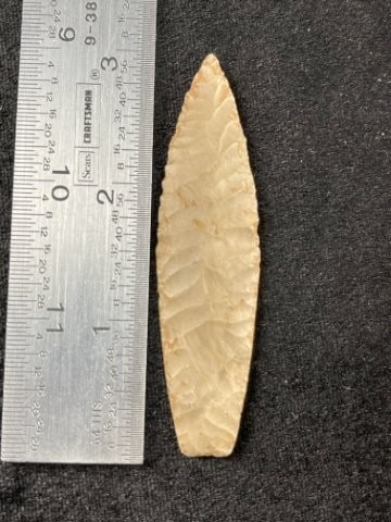 3" Agate Basin Indian Artifact Arrowhead (1 of 4)