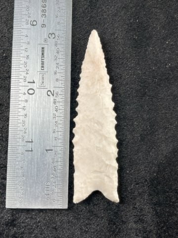 2 & 15/16" Dalton Indian Artifact Arrowhead (1 of 3)