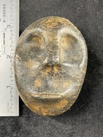 Stone Face Effigy Indian Artifact Arrowhead