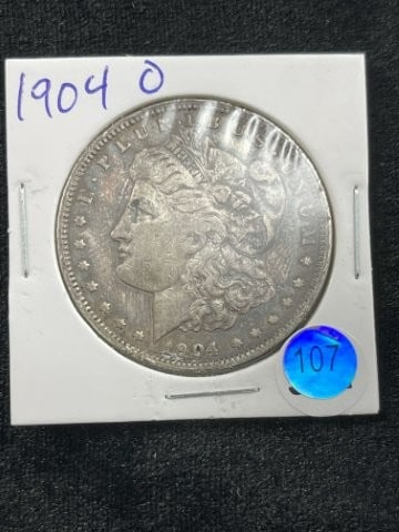 1904 O Morgan Silver Dollar Coin (1 of 2)