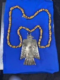 Hudson Bay Trade Pendant with Trade Bead Necklace Frame IS Included Indian Artifact Arrowhead