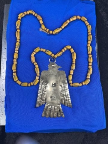 Hudson Bay Trade Pendant with Trade Bead Necklace Frame IS Included Indian Artifact Arrowhead (1 of 7)