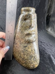 Large Face Effigy Pestle Indian Artifact Arrowhead