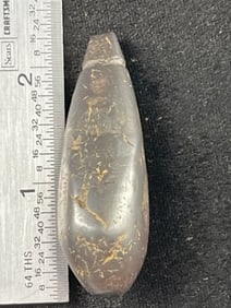 Hematite Plummet Indian Artifact Arrowhead