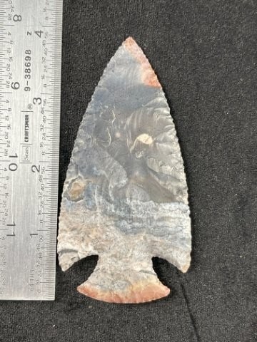 4" hopewell Indian Artifact Arrowhead (1 of 3)