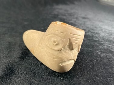 Human Effigy Stone Pipe Indian Artifact Arrowhead