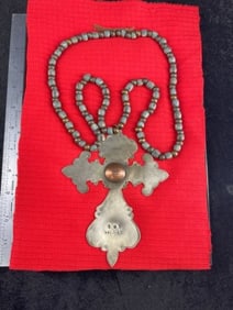 Hudson Bay Trade Pendant with Trade Bead Necklace Frame IS Included Indian Artifact Arrowhead