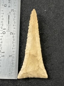 3" Drill Indian Artifact Arrowhead