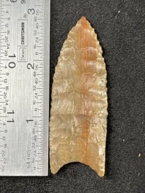 2 & 7/8" Clovis Indian Artifact Arrowhead