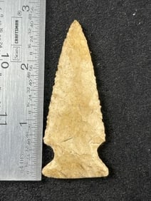 2 & 3/4" Side Notch Indian Artifact Arrowhead