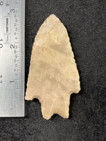 2 & 7/8" Pedernales Indian Artifact Arrowhead