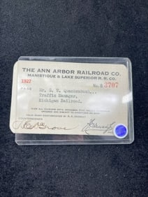 1927 Railroad Card