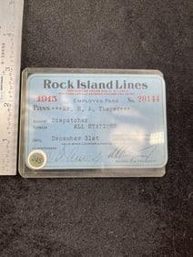 1915 Railroad Card