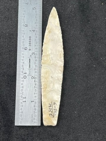 5" Agate Basin Indian Artifact Arrowhead (1 of 3)