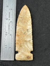 4 & 3/16" Hickory Ridge Indian Artifact Arrowhead