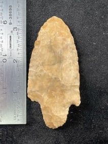 3 & 7/16" Adena Indian Artifact Arrowhead
