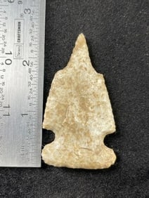 2 & 1/2" Drill Indian Artifact Arrowhead