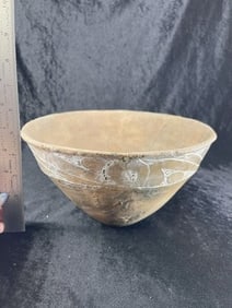 Caddo Bowl has reapair Indian Artifact Arrowhead