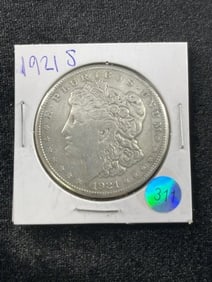 1921 S Morgan Silver Dollar Coin