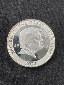 2024 Donald Trump One Ounce Silver Round Coin