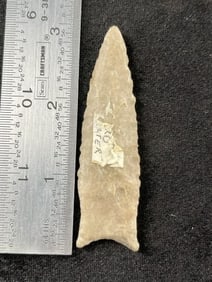 Dalton Indian Artifact Arrowhead