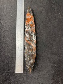 Very Nice Bi-Pointed Mahogany Obsidian Blade Indian Artifact Arrowhead