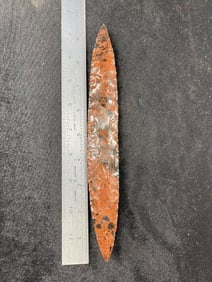 Very Nice Bi-Pointed Mahogany Obsidian Blade Indian Artifact Arrowhead