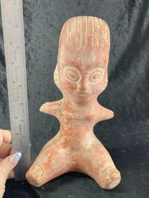Pre-Columbian Human Effigy Pottery Vessel Indian Artifact Arrowhead