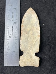 4 & 1/16" Hickory Ridge Indian Artifact Arrowhead