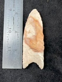 3 & 3/16" Clovis Indian Artifact Arrowhead