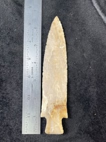 6 & 5/8" Hardin Indian Artifact Arrowhead