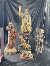 Group of Resin Indians $30 Shipping