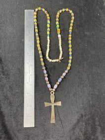 Hudson Bay Montreal Cross Beaded Necklace