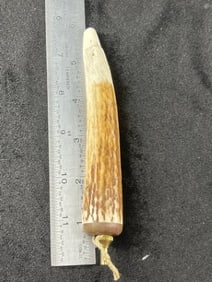 Miniature Eagle Engraved Powder Horn