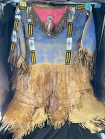 Beaded Leather Shirt