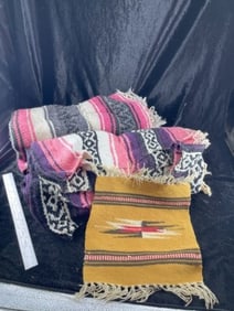 2 Indian Blankets and 1 small Indian Blanket