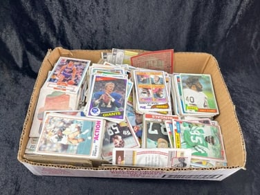 Large Box of Football Cards