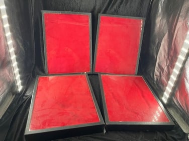 4 Large used Riker Frames