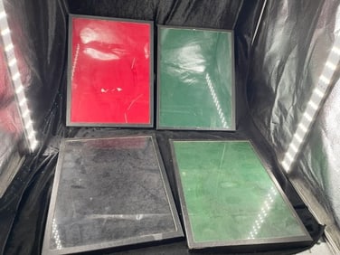 4 Large used Riker Frames