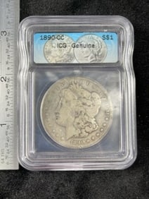 1890 CC Morgan Silver Dollar Coin