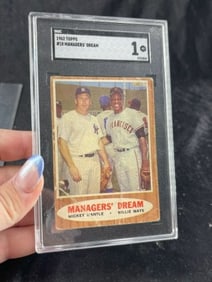 1962 Mickey Mantle & Willie Mays Baseball Card