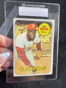 1969 Topps Bob Gibson Baseball Card