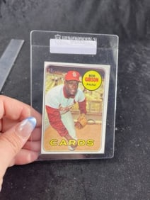 1969 Topps Bob Gibson Baseball Card
