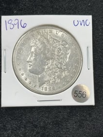 1896 UNC Morgan Silver Dollar Coin